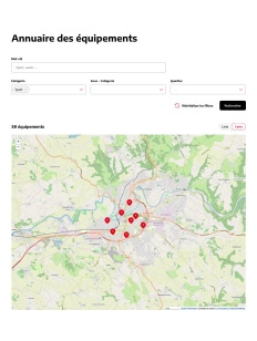 Exemple cartographie site internet Albi