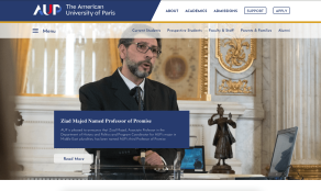 Page d'accueil de AUP
