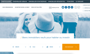 Page d'acceuil de Carrere promotion