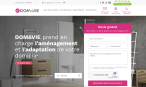 Page d'accueil Dometvie