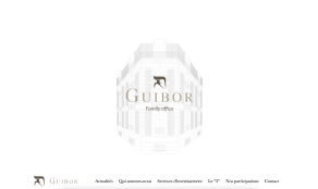 Page d'accueil du site Guibor