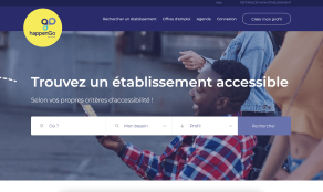 Page d'accueil du site Happengo