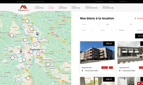 Page de recherche du site Patrimandco