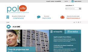 Page d'accueil du site Polville