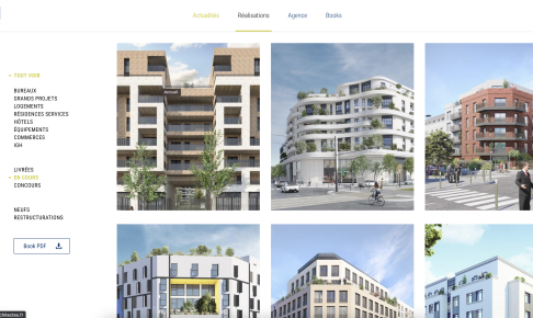 Page d'accueil de DGM Architectes