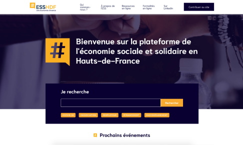 Page d'accueil de l'ESSHDF