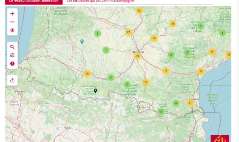 Carte des formations du site MFR