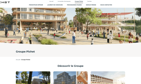 Page d'accueil de Pichet immobilier