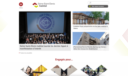 Page d'accueil du site SSDH